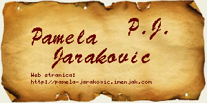 Pamela Jaraković vizit kartica